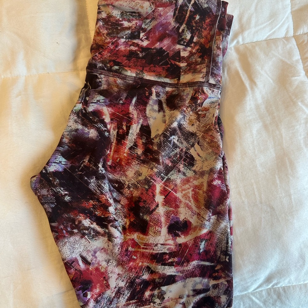 lululemon athletica Multicolor Wunder Train Leggings - Pink, Purple, Black
